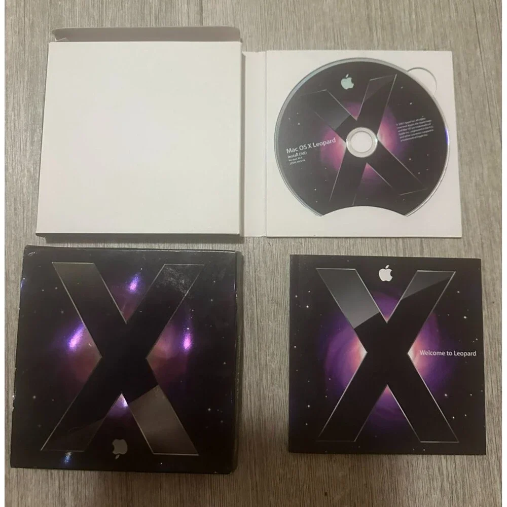Apple Mac OS X Leopard Version 10.5.1 Install DVD Disk with Manual